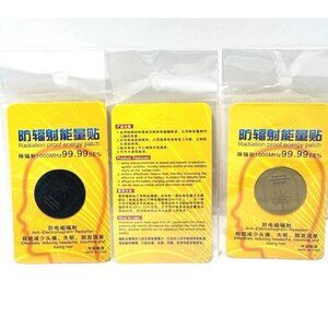 3 Radiation Proof Energy Patches Anti-Radiation Stickers EMF Protection Decals